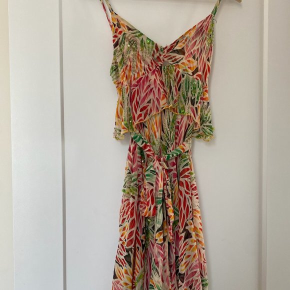 Vintage Diane Von Furstenberg Multi-Coloured Silk Dress - Picture 1 of 2